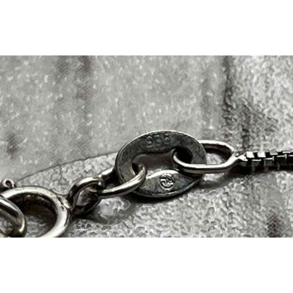 Sterling Silver Necklace & Ring Set Cross Pendant Christian GUC marked crystal - Picture 15 of 16